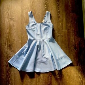 Short stretch fit & flare baby blue Modcloth dress